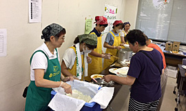 7月29日（土）組合員による炊き出し（らくゆう館）