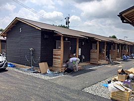 仮設住宅建設（杷木小）