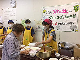 8月21日（月）炊き出し（らくゆう館）