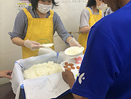 8月22日（火）炊き出し（らくゆう館）