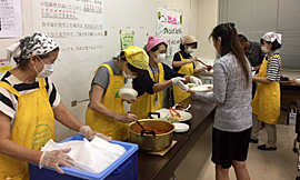 8月24日（木）炊き出し（らくゆう館）