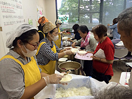 8月28日（月）炊き出し（らくゆう館）