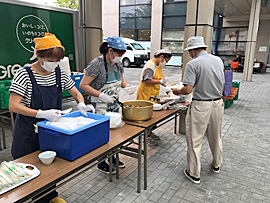 9月7日（木）炊き出し（ピーポート甘木）