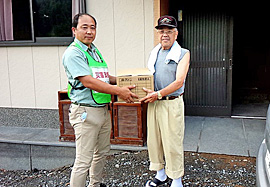 スタートパックのお届け（東峰村）