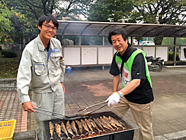 さんまの塩焼き（らくゆう館）