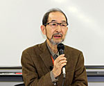 脱原発学習会 講師の井野博満さん