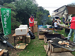 嘉島東地区のバーベキュー・焼き芋会