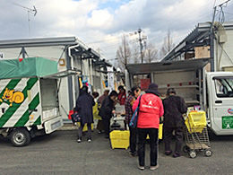 秋津中央公園仮設住宅 移動販売