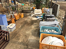 益城町 家屋解体時の片付け支援