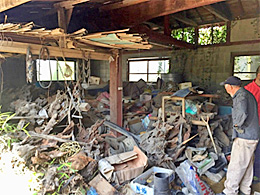 家屋解体前の片付け
