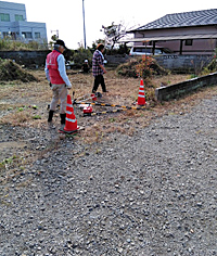 益城町の個人宅の草刈り