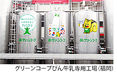 グリーンコープびん牛乳専用工場(福岡)