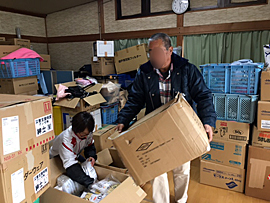 久喜宮コミュニティの衣類回収