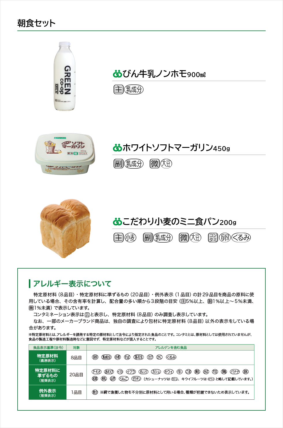 朝食セット