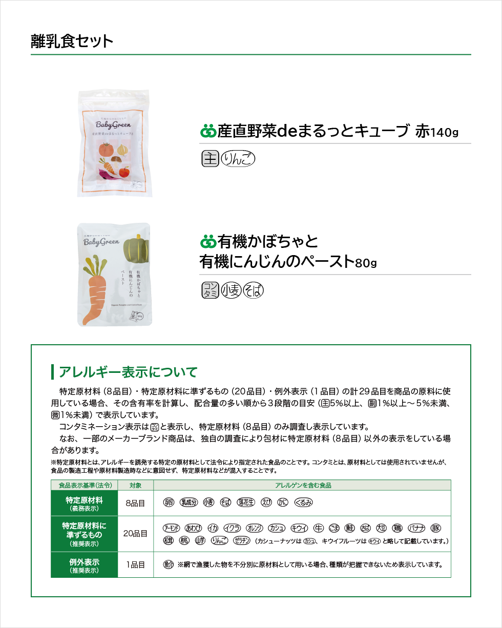 離乳食セット