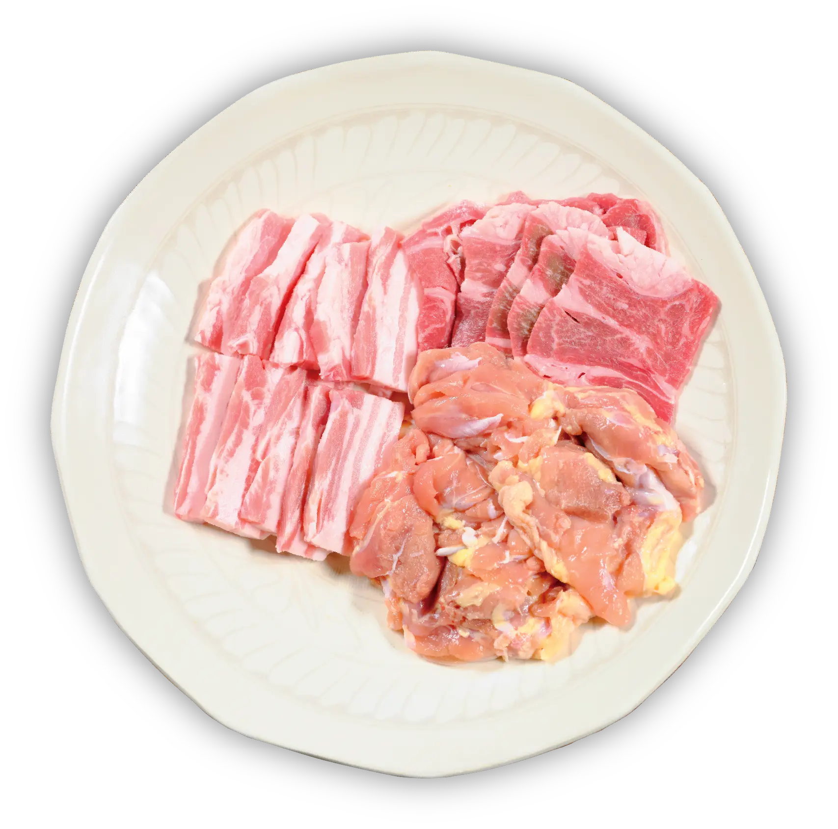 産直の肉盛り
