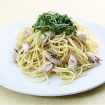 青しそ香る塩さばパスタ