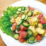 トマトときゅうりとたまごの炒め物(生産者おすすめレシピ)