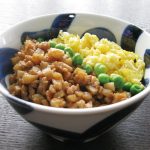 れんこんのそぼろ丼（生産者おすすめレシピ）