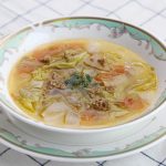 牛豚合ミンチと野菜の食べるスープ