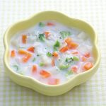 コロコロ野菜とベーコンのミルクスープ（かみかみ期）（離乳食）