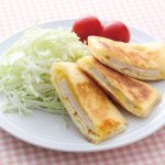 うすあげのチーズとロースハムのはさみ焼き