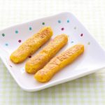 手づかみ離乳食 かぼちゃと鶏ミンチのスティックおやき(かみかみ期)