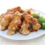 純米酢で手羽元開きのさっぱり照り焼き