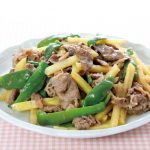 電子レンジ調理! 牛肉とバレイショ、ピーマンでチンジャオロース