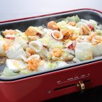 シーフードミックスと白菜の蒸し物