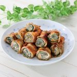 豚バラ肉の青しそ巻きバタぽん風味