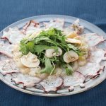 レモンドレッシングでカルパッチョ