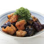 鶏肉となすの梅しそ南蛮