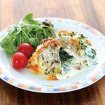 鶏ムネ肉のクリーミーチーズ焼き