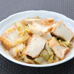 白菜と厚あげの甘辛煮