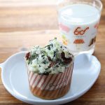 小松菜入り蒸しパン