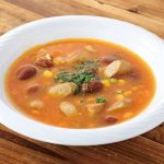 国産有機野菜ジュースでミネストローネ