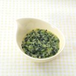 ほうれん草とうらごしコーンの煮びたし(かみかみ期)(離乳食)