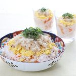 たらのほぐし身で手作りでんぶのちらしずし