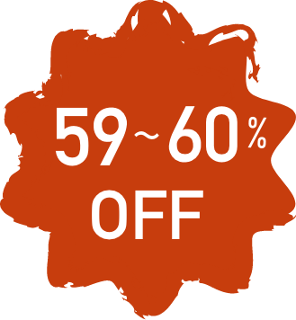 56〜60%OFF!