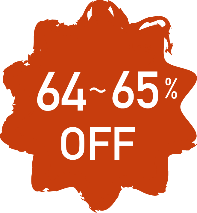 64〜65%OFF!