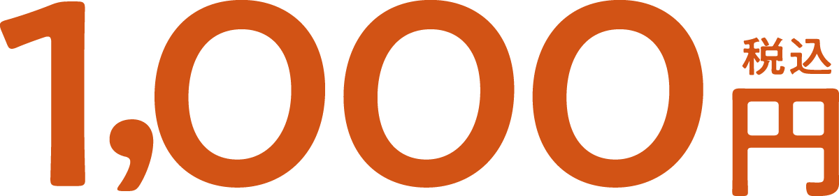 1,000円（税込）